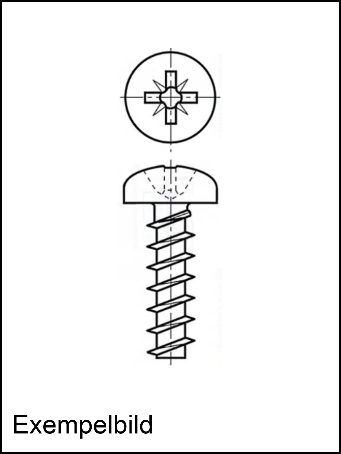 Plastskruv 2,5 x 14