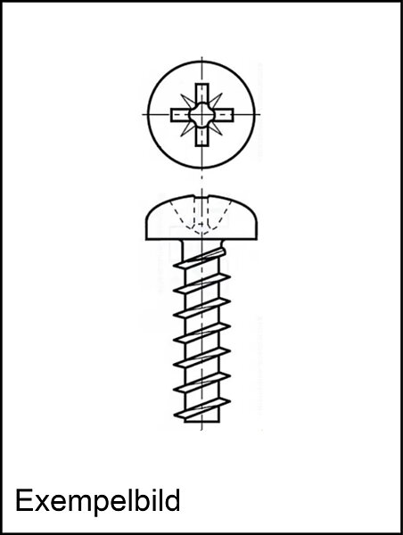 Plastskruv 2,5 x 14