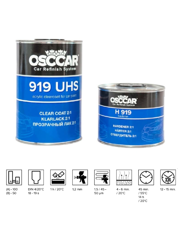 UHS Klarlack 919 inkl härdare 1