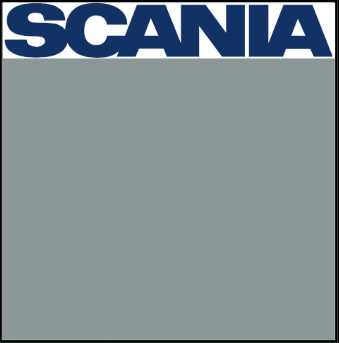 Scania chassi grå
