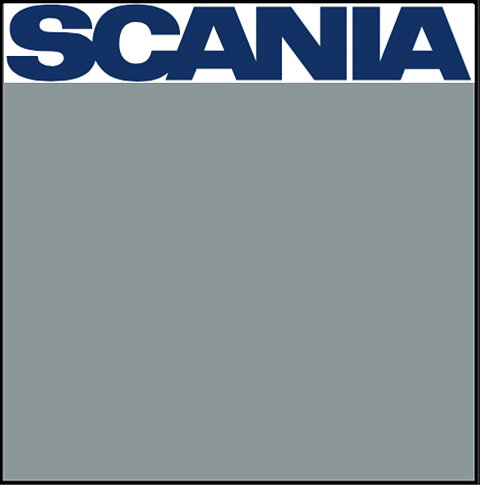 Scania chassi grå