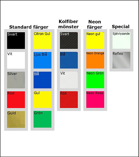 Vinylfilm färg kläder och texilier