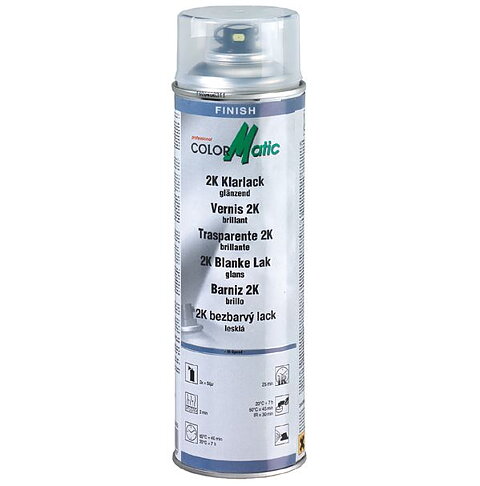 2K Högblank klarlack 500ml (snabb)
