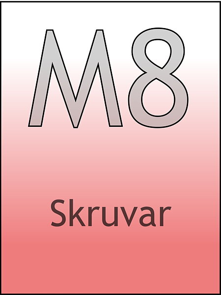 M8 Skruvar