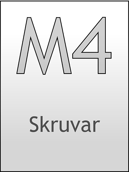 M4 Skruvar