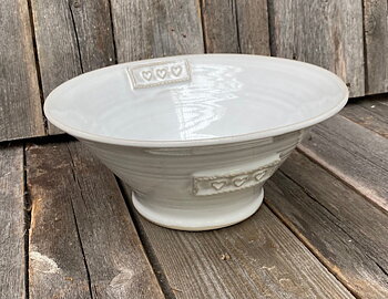 3 Hjärtan Skål 15 cm