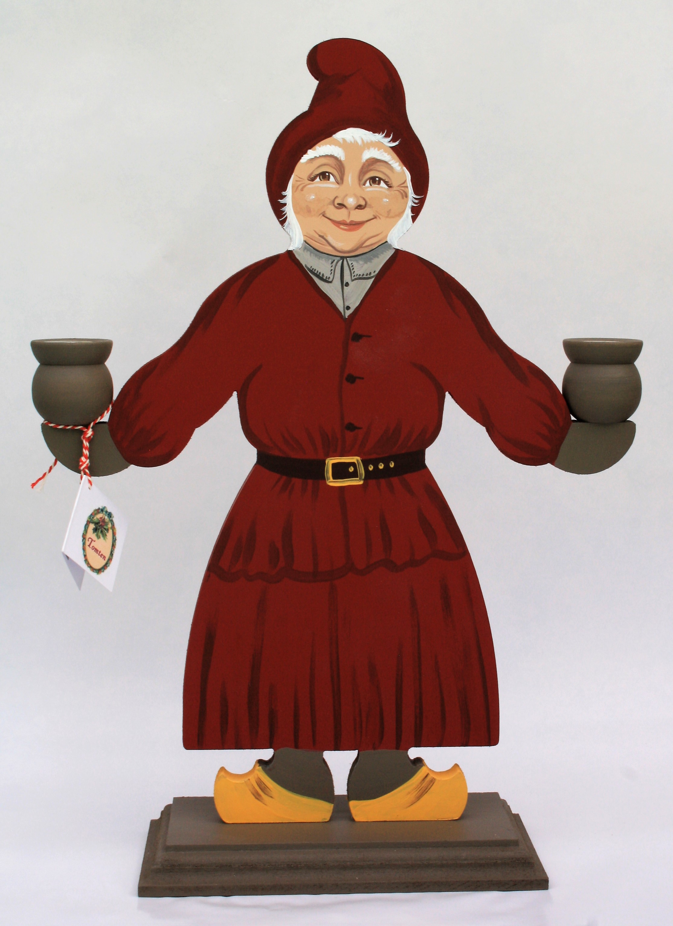Tomtemor Trä Röd