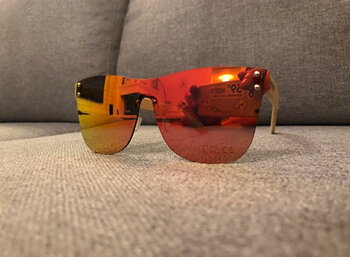 Frameless Solbriller | Rød/orange