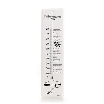 Termometer. Fjellvettreglene