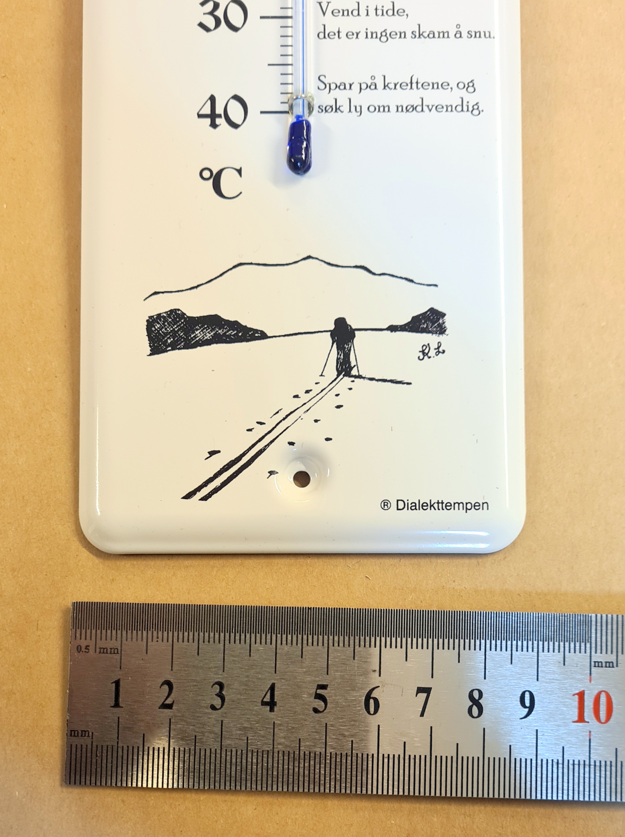 Termometer. Fjellvettreglene - 4