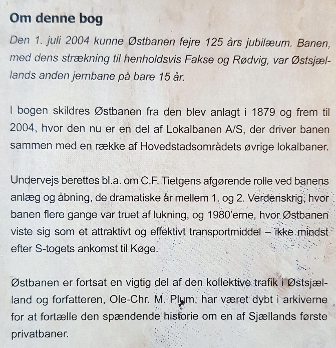 Østbanen 1879-2004  - 2