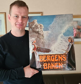 Emaljeskilt: Bergensbanen