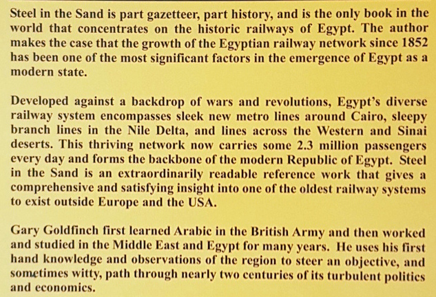 Steel in the sand - The history og Egypt and its railways - 3