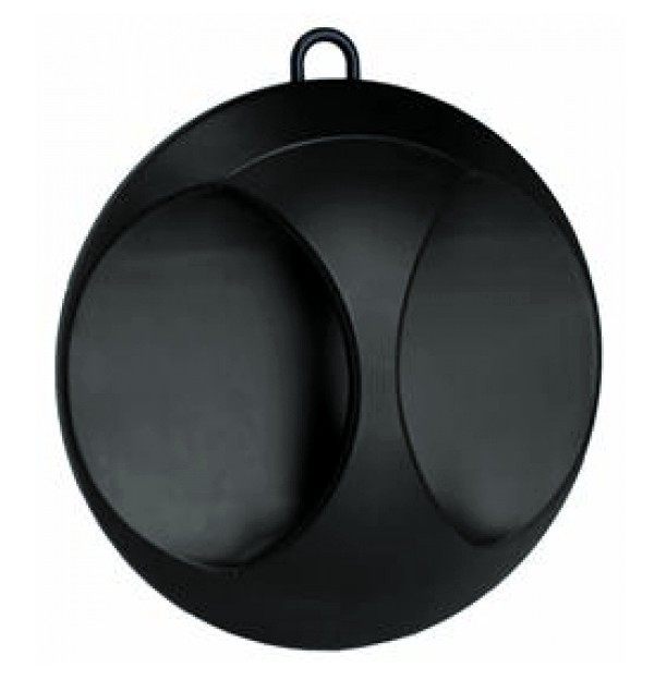Nackspegel svart kabinett 25 cm