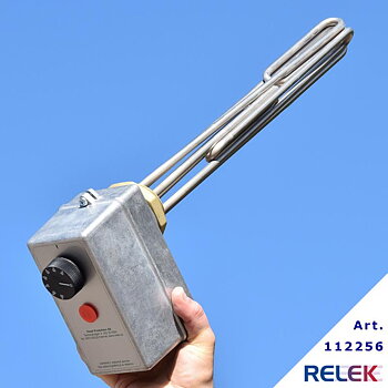 Elpatron 670W 230/400V rf 2-stegs för olja 0,9W/cm² 30-90°C