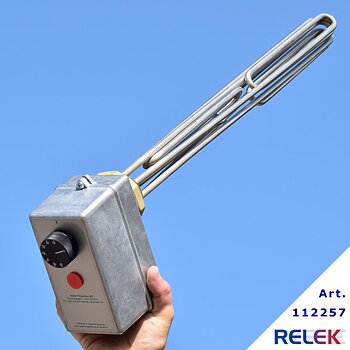 Elpatron 1000W 230/400V rf 2-stegs för olja 0,9W/cm² 30-90°C