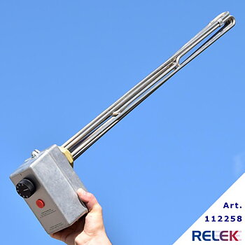 Elpatron 1500W 230/400V rf 2-stegs för olja 0,9W/cm² 30-90°C