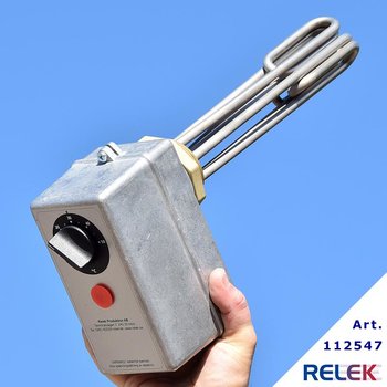 Elpatron 1000W 230/400V rf 2-stegs för olja 2,7W/cm² 0-50°C
