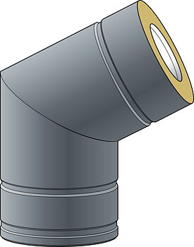 RÖRBÖJ 27° (Isol. 60mm) 200mm 