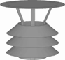 REGNSKYDD 150-60T GRÅ