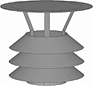 REGNSKYDD 150-60T GRÅ