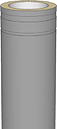 RÖRMODUL 1000 130mm (Isol. 60mm) Grå