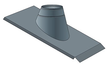 31-45° TAKSTOS FÖR TEGEL- OCH PLÅTTAK MED PLÅT- NEDERBESLAG OCH KLIPPBAR PLÅTFRONT (Isol. 60mm) 150mm 