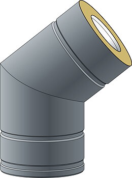 RÖRBÖJ 38° (Isol. 60mm) 130mm