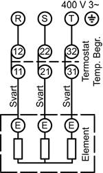 Styrutrustning KTÖ1 30-85°C 1-stegs 3-pol öhsk - 3