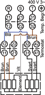 Styrutrustning KTÖ4 30-90°C 4-stegs 3-pol öhsk - 3