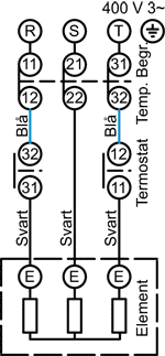 Styrutrustning KTÖG2 0-50°C 2-stegs 3-pol öhsk - 3