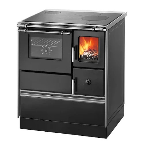 Vedspis K176E 5 kW Glaskeramik (Svart)  - 2