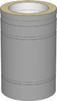 RÖRMODUL 330 130mm (Isol. 30mm) Grå
