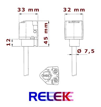 Stavtermostat, 1-polig, Cotherm TSDH 1106, 130-182°C, 270mm. - 3