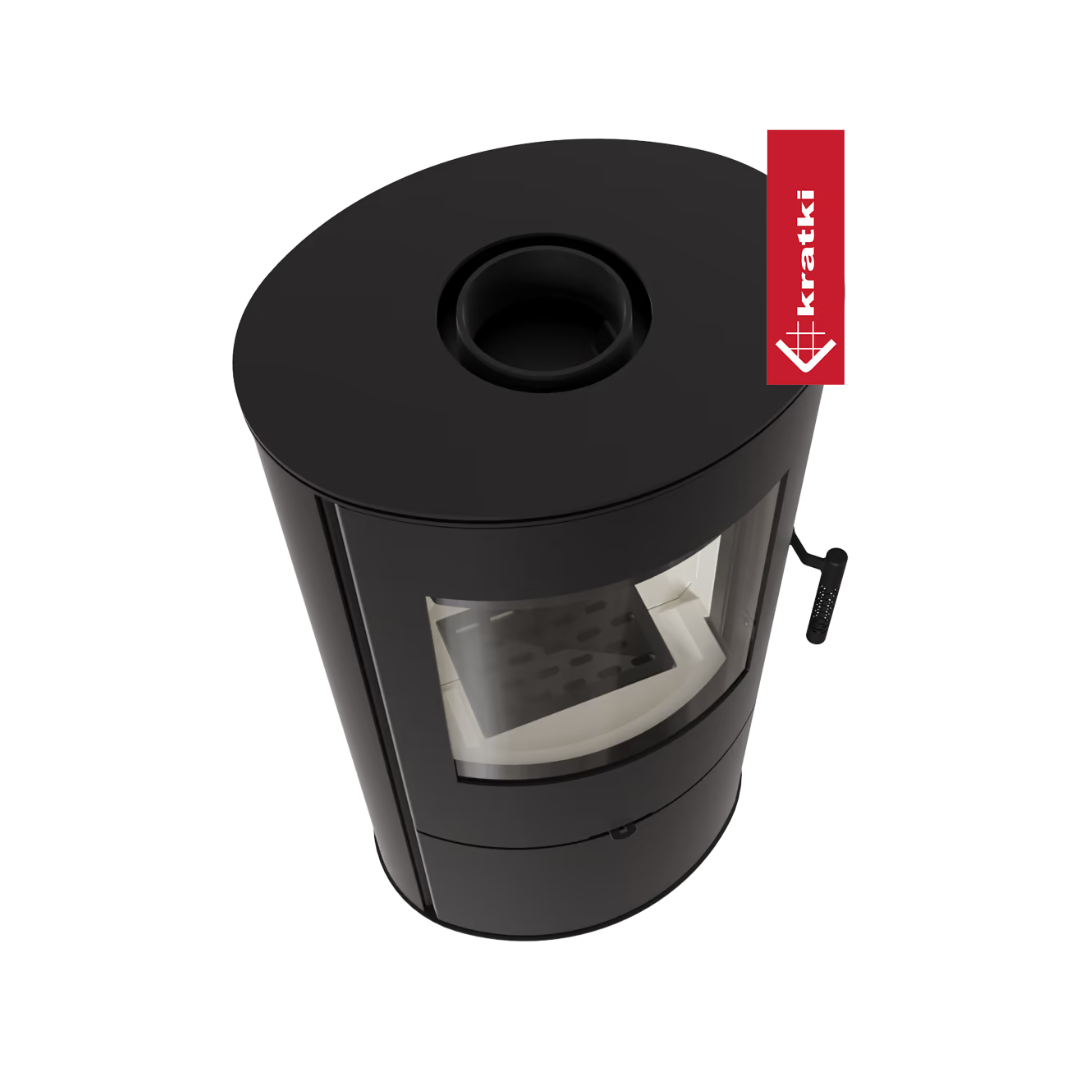 Kratki Rollo – Modern Vedkamin med Värmelagring - 7