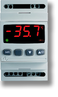 Elektronisk 2-stegs temp-regulator EVCO EV6412 med givare - 2