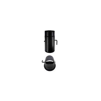 Skorstensrör 250 mm med spjäll (125mm)