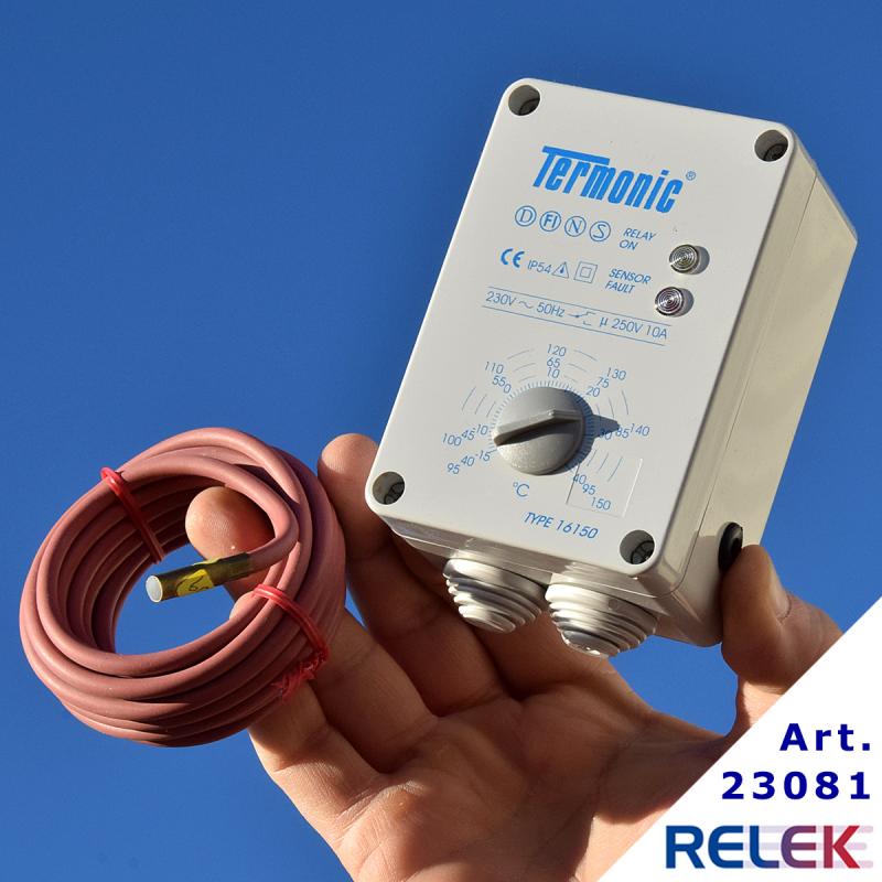 Termostat, Termonic 16150, elektronisk, väggmont. -15° +150° - 3