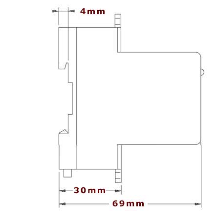 Termostat, Termonic 26090, elektronisk, DIN-mont. -15° +95° - 2
