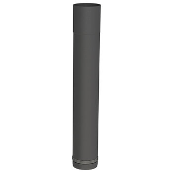 Rökrör 80mm justerbart 80-420mm svart