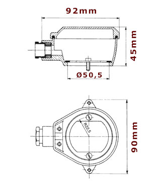 Kopplingsbox BK1 R32/40 IP54 - 3