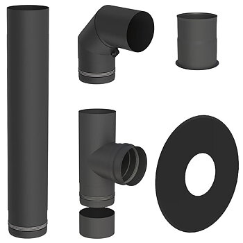 Paket - Rökrör Ø80mm för inmurning