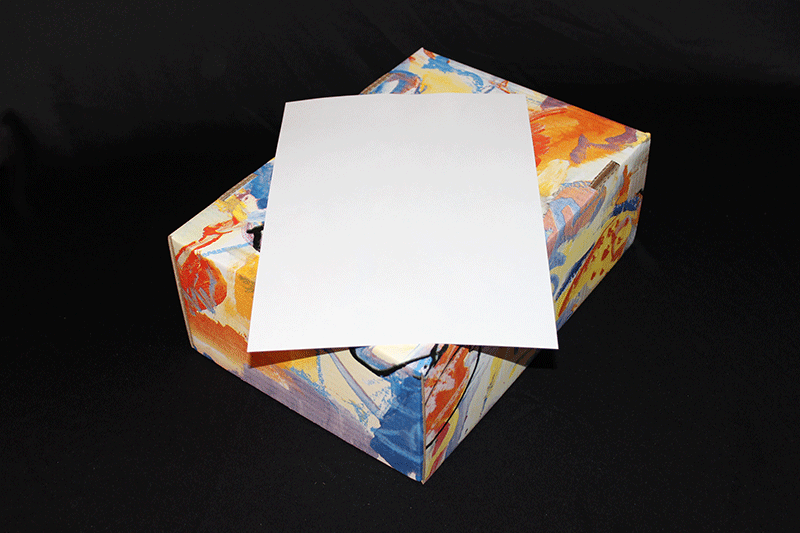 Laserark otryckt med 4" talong A4 90 gr (900-p)