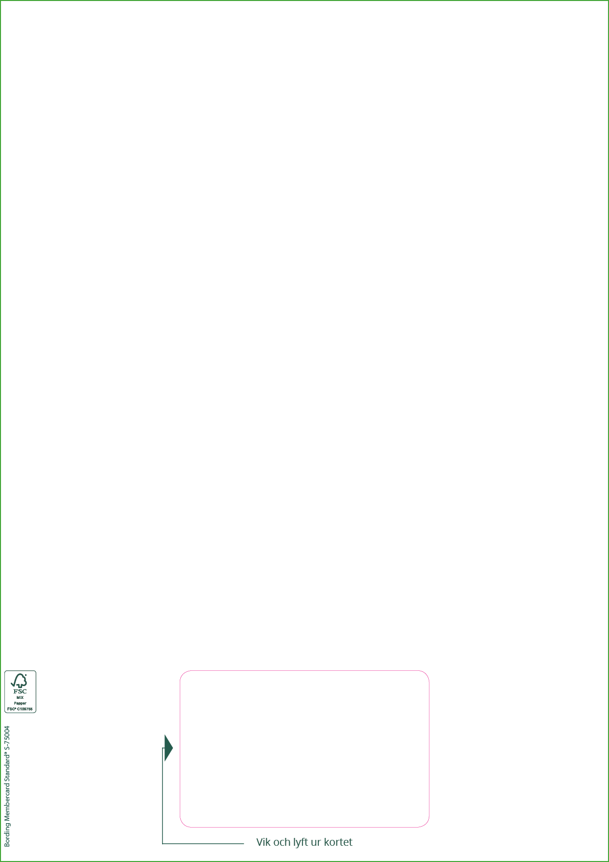 Bording Membercard Standard (500-p)