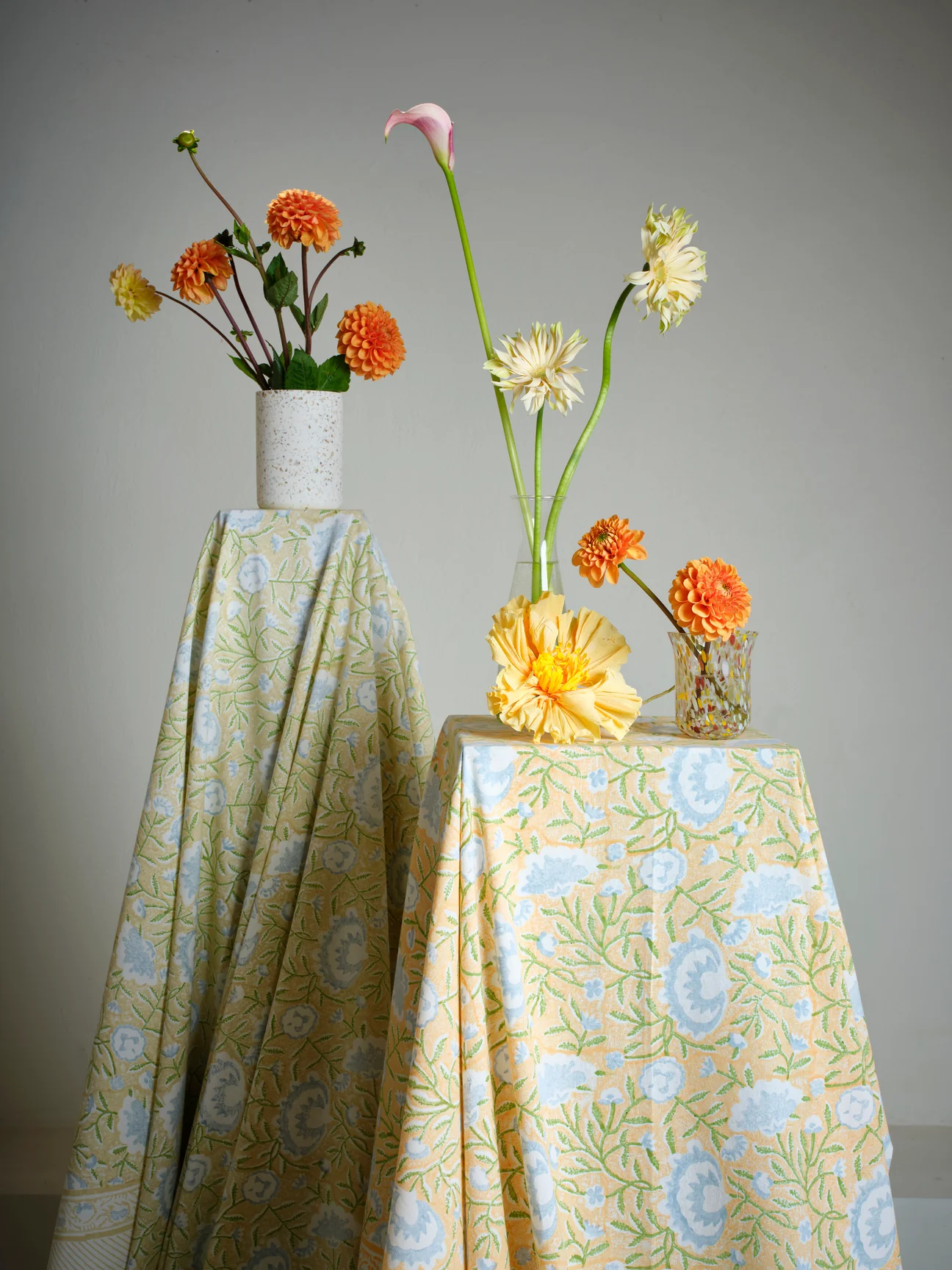 Bordsduk Mathilde - Orange/Blue/Green 170x270cm - 2