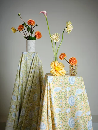Bordsduk Mathilde - Orange/Blue/Green 150x350 cm