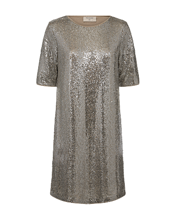 Harper dress - paljetter - silver