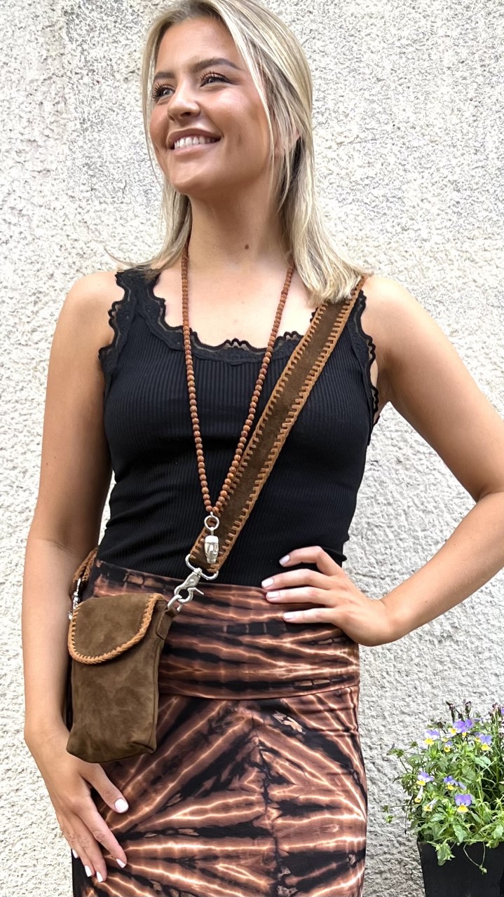 Belle mobil bag brown