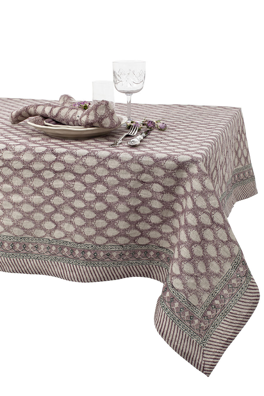 Linneduk | Cypress | Rose | 170x270 - 3