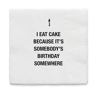 Servetter - I eat cake